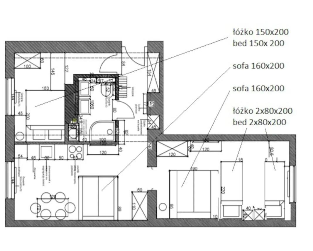 Family Luxury Comfort Old Town Apartament, 1-8, 2 Sypialnie I Salon, Parking W Cenie Gdańsk Eksteriør billede